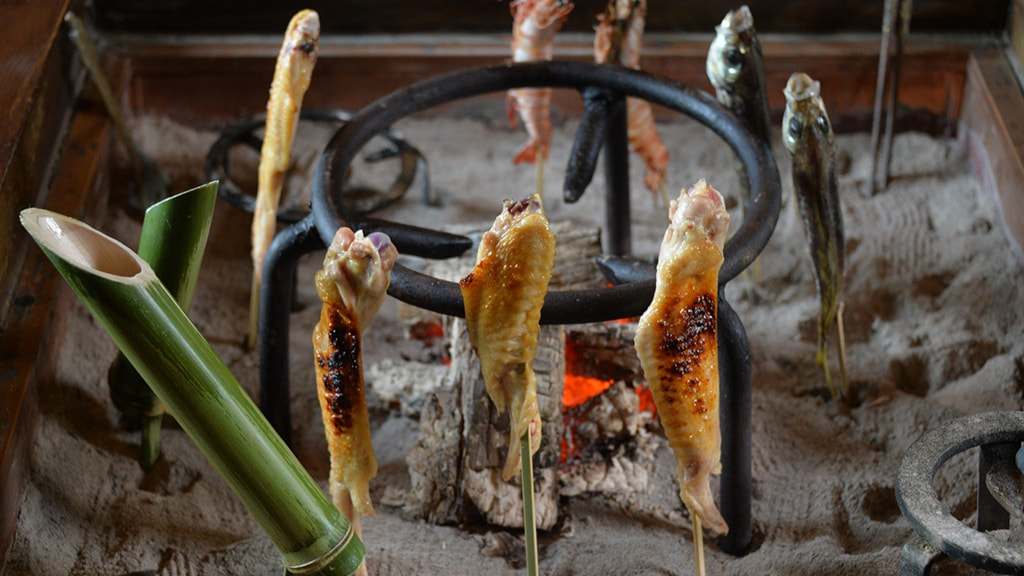 囲炉裏焼き水流見(つるみ)